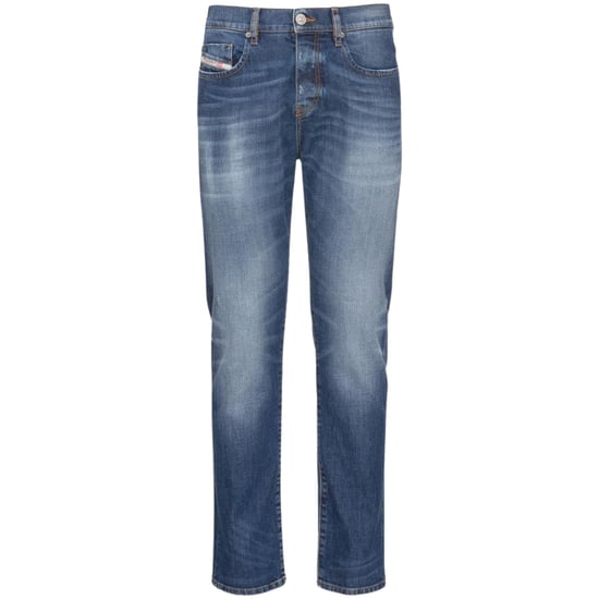 Diesel D-strukt Grote Patch Blauwe Denim Broek - Image 1
