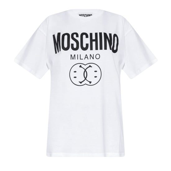 Moschino Double Smiley White Oversize T-shirt - Image 1