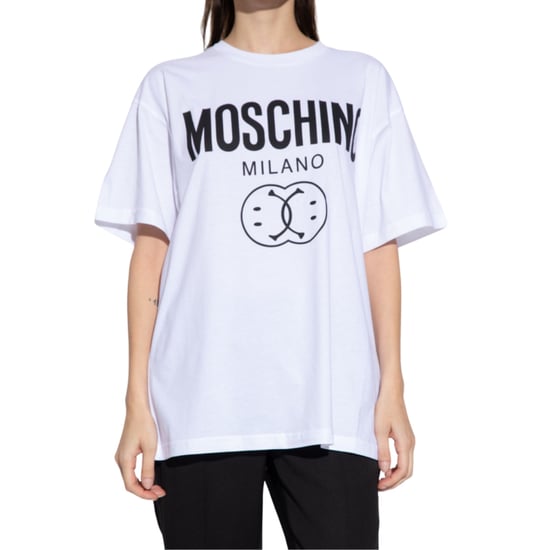 Moschino Double Smiley White Oversize T-shirt - Image 2