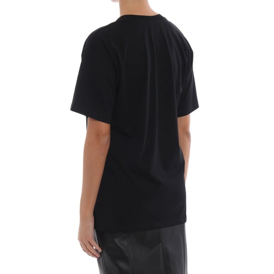 Moschino Milano Double Question Mark Logo Black T-shirt - Image 3