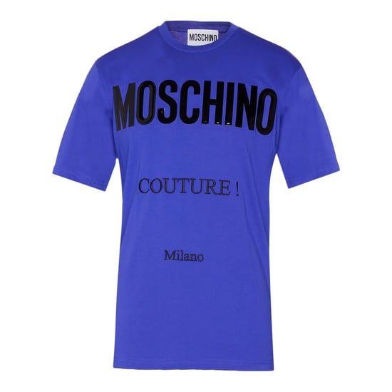 Moschino Couture Gloss Logo Blue T-shirt - Image 1