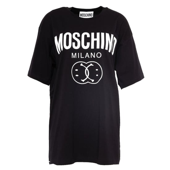 Moschino Double Smiley Zwart Oversize T-shirt - Image 1