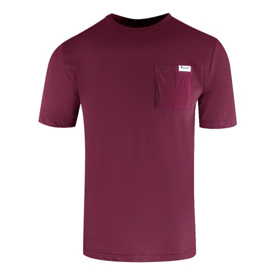 Aquascutum Active Small Pocket Burgundy T-shirt - Image 1