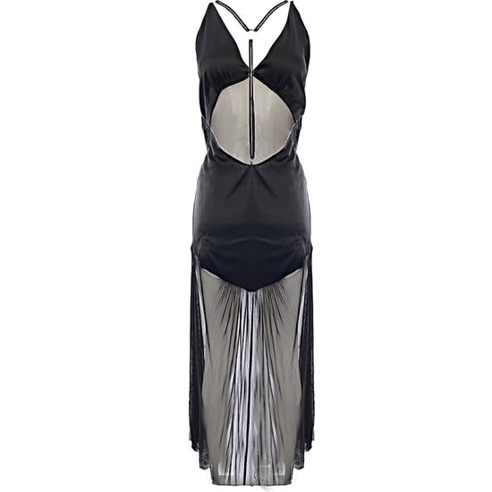 Sleeping With Jacque Womens Slip Halter Dress with T Bar Back - in Black - Image 2