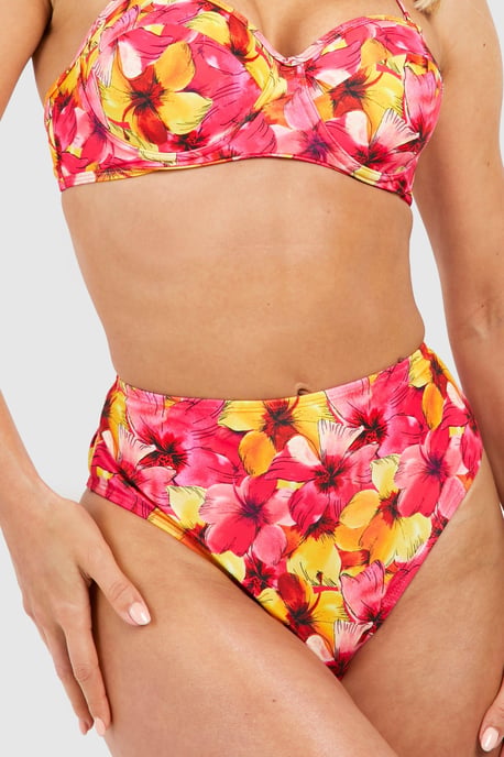 Tropical High Waisted Bikini Brief - Image 4