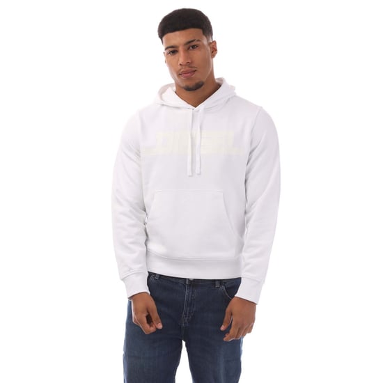 Heren Diesel S-Ginn 12-G Hoodie in Wit - Image 1