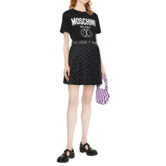 Moschino Dubbel Smiley Svart T-shirt - Image 2