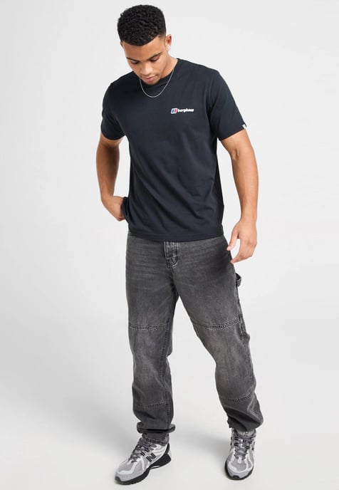 Berghaus Mens Mountain Coordinates T shirt in Black - Image 4
