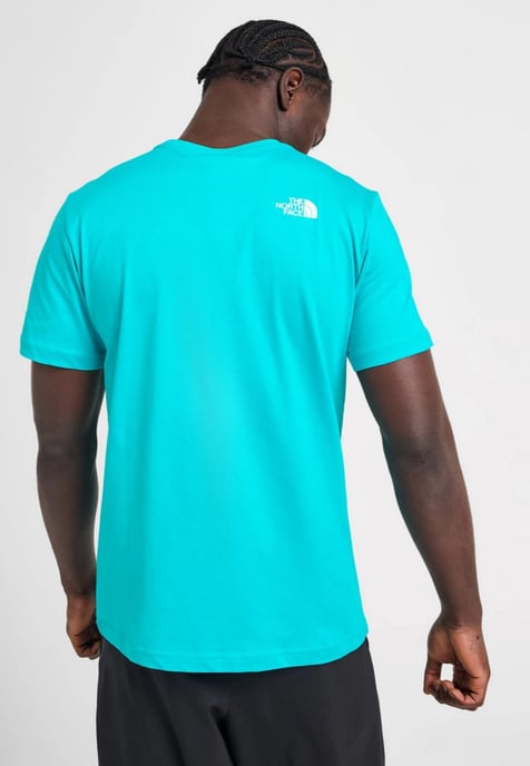 The North Face Mens M Small Box Logo T Shirt in Galactic Blue - Image 2