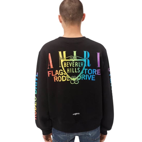Amiri Xo Beverly Hills Zwarte Ronde Hals Trui - Image 4
