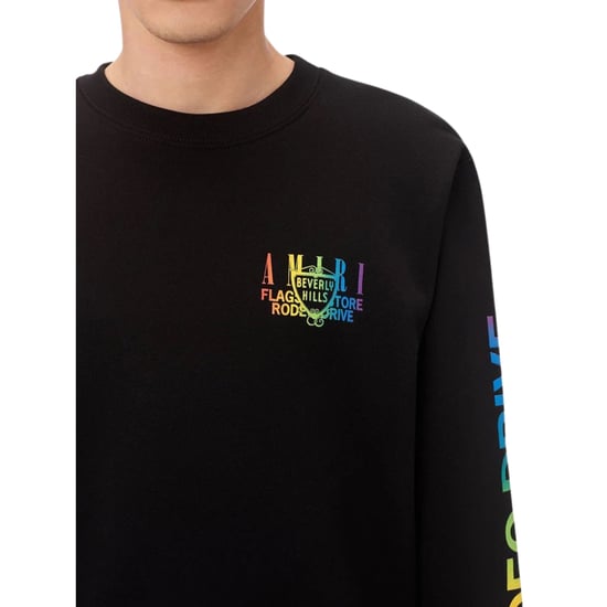 Amiri Xo Beverly Hills Zwarte Ronde Hals Trui - Image 5