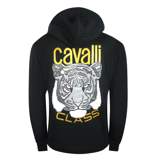 Cavalli Class Bold Tiger Graphic Black Hoodie - Image 2