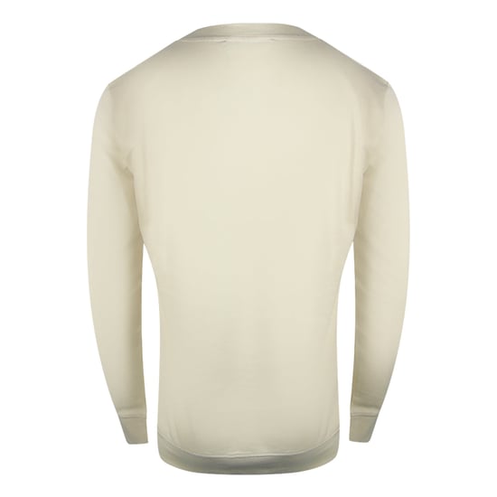 Cavalli Class Beige Sandfärgad Tröja Med Tejpade Axlar - Image 2