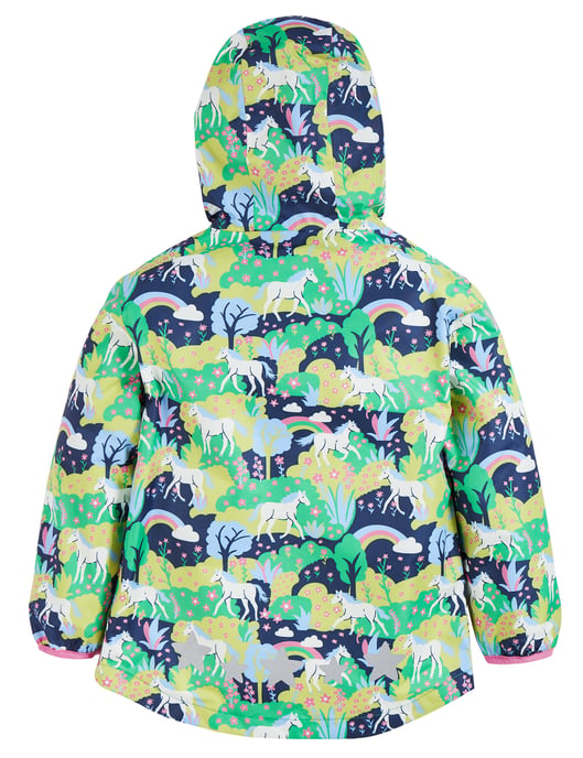 Frugi Girls Rain Or Shine Jacket - Blue - Image 2