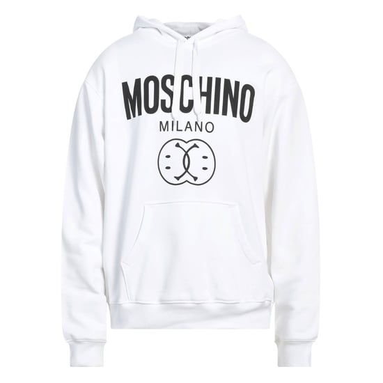 Moschino Milano Double Smiley White Hoodie - Image 1