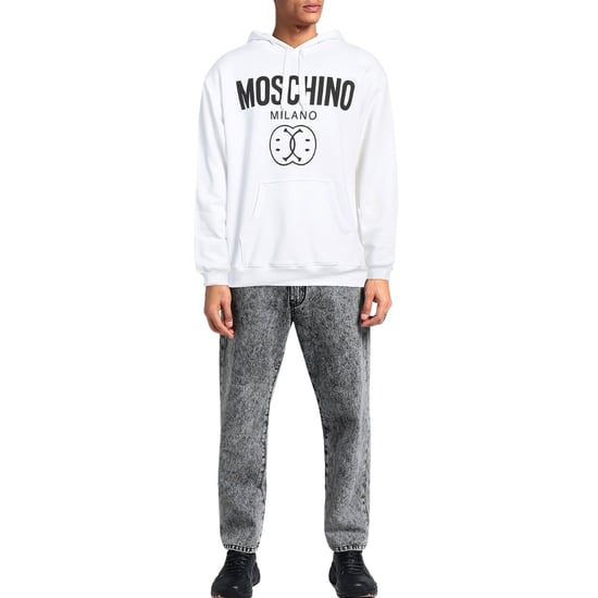 Moschino Milano Double Smiley White Hoodie - Image 2