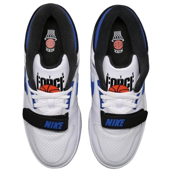 Nike Air Force Blue Detail Witte Sneakers - Image 4