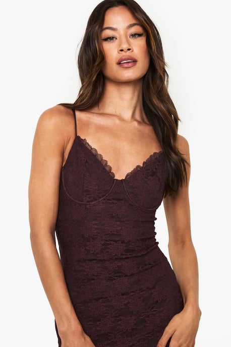 Tall Lace Strappy Maxi Dress - Image 4