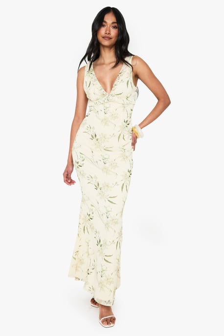 Floral Chiffon Maxi Slip Dress - Image 3
