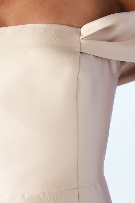 Coast Honoured Twill Bardot Column Midi Bridesmaid Dress - Image 5