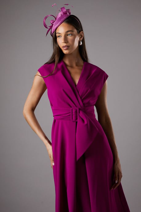 Belted Crepe Dress - Image 2