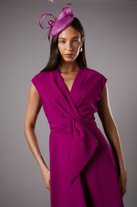 Belted Crepe Dress - Image 4