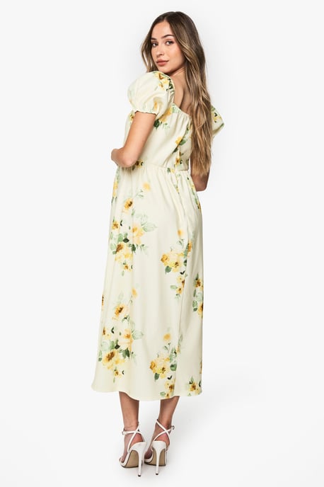 maternity floral milkmaid midi dress - Image 2