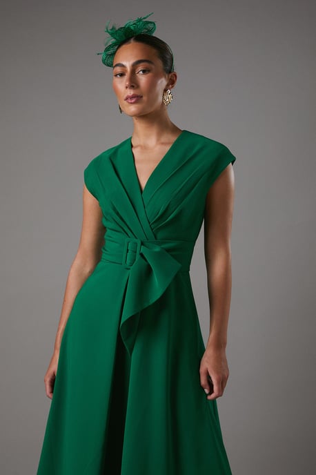 Belted Crepe Dress - Image 2