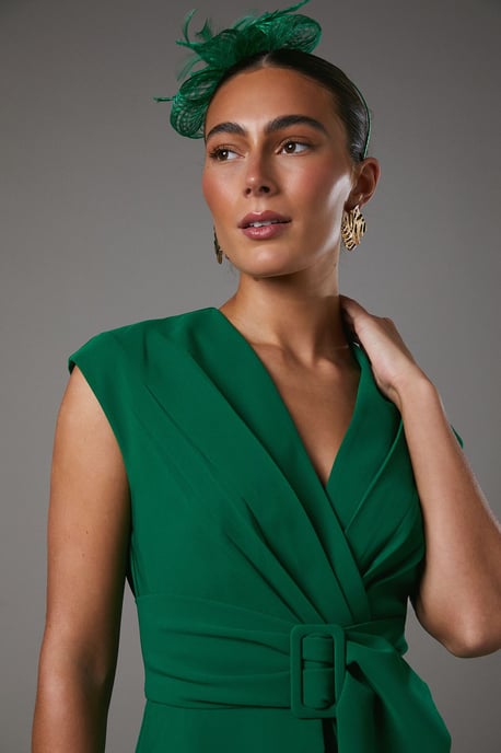 Belted Crepe Dress - Image 4