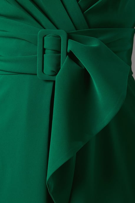 Belted Crepe Dress - Image 5