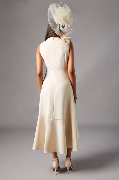 Petite 3D Corsage High Low Dress - Image 4