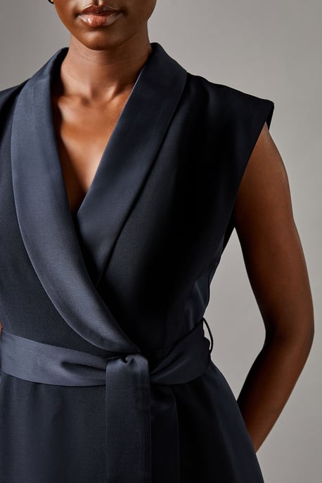 Tux Satin Dress - Image 4