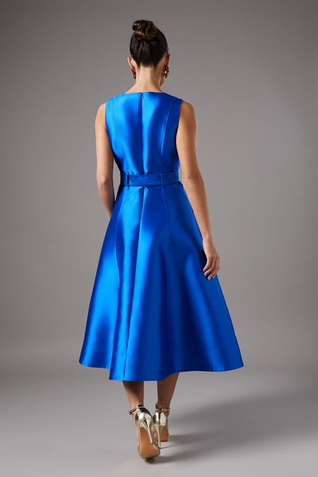 Button Through Belted Prom Dress - Image 5