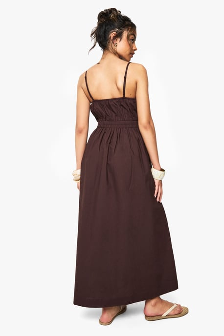 Strappy Poplin Midaxi Dress - Image 2