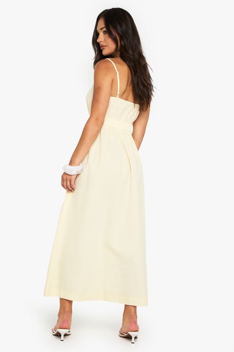 Petite Strappy Poplin Midaxi Dress - Image 2