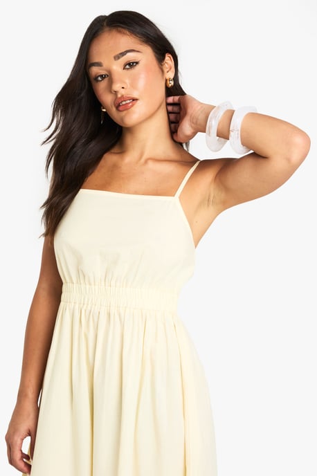 Petite Strappy Poplin Midaxi Dress - Image 4