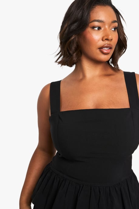 Plus bengaline peplum top - Image 4