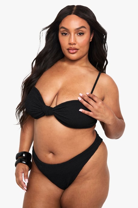Plus Crinkle High Waist Bikini Brief - Image 3