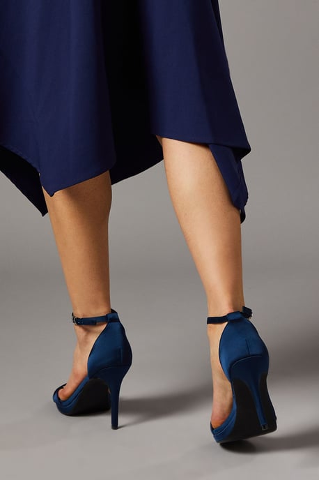 Wide Fit Talia Satin Platform Heeled Sandals - Image 4