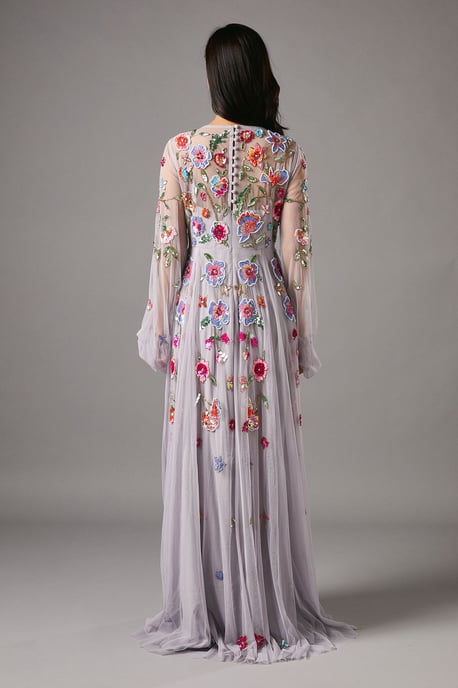 Embellished Chiffon Maxi Dress - Image 3