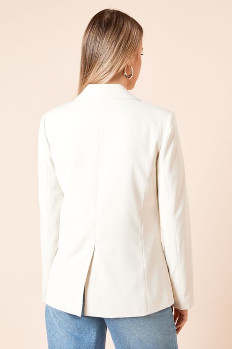 Tailored Seam Front Detail Blazer - Image 4