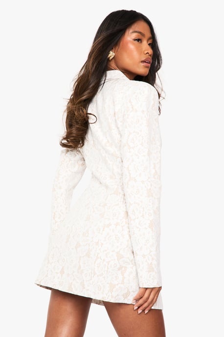 Lace Tailored Blazer Dress - Image 2