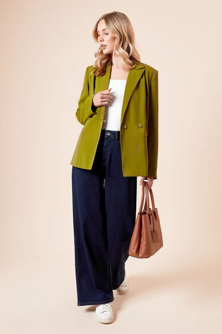 Tailored Seam Front Detail Blazer - Image 2