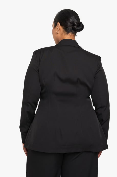 Plus Woven Tailored Wrap Blazer - Image 2