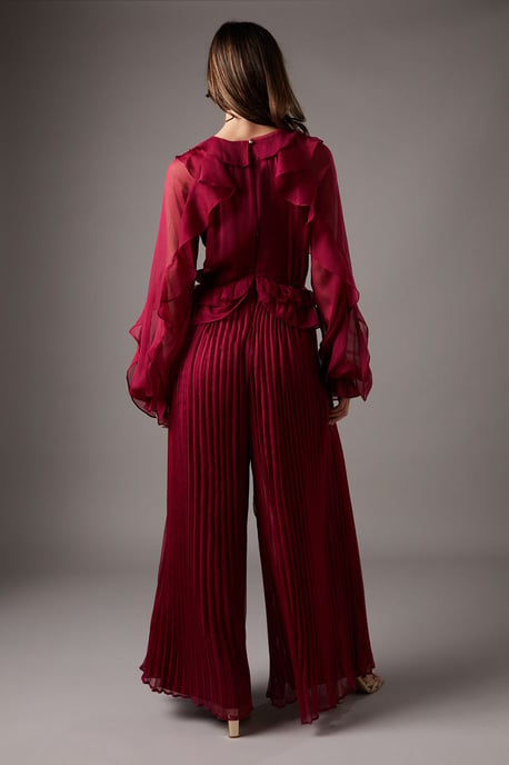 Soft Chiffon Frill Jumpsuit - Image 3