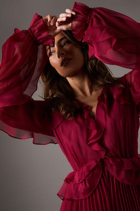 Soft Chiffon Frill Jumpsuit - Image 4
