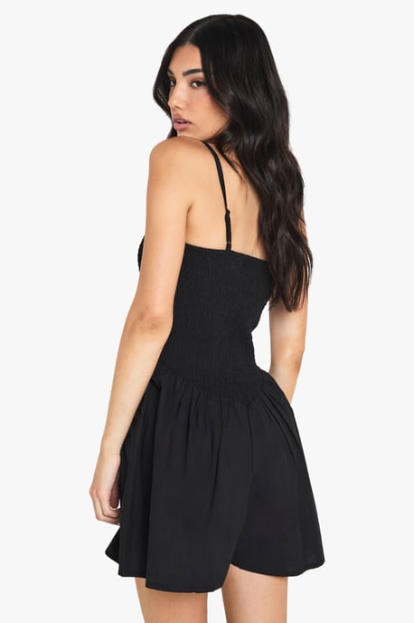 Cotton Shirred Flippy Playsuit - Image 2