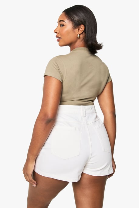 Plus Denim Skort - Image 2