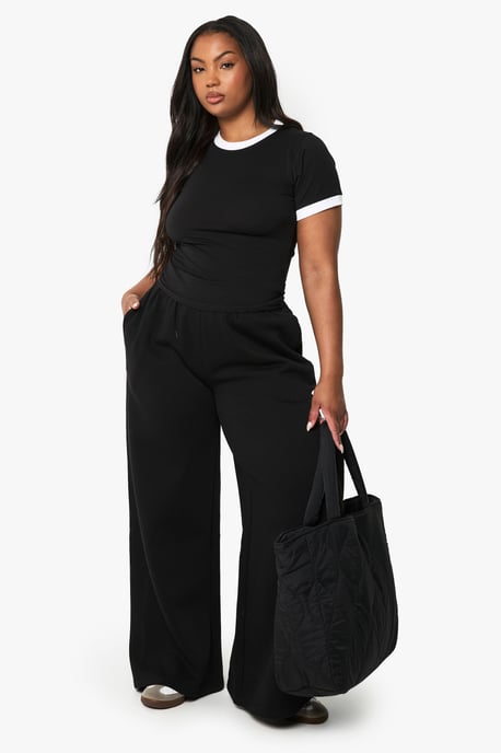 Plus Fitted Ringer Edge T-shirt - Image 3