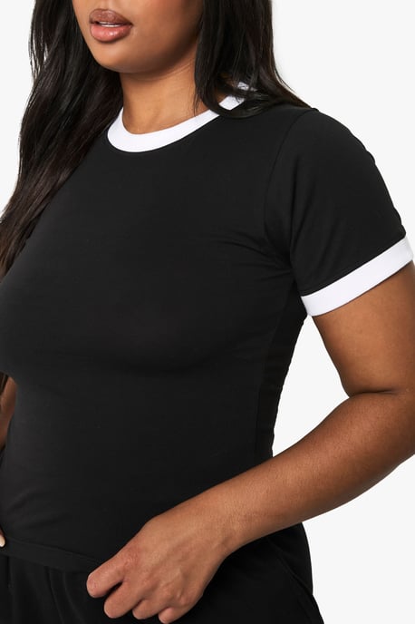 Plus Fitted Ringer Edge T-shirt - Image 4